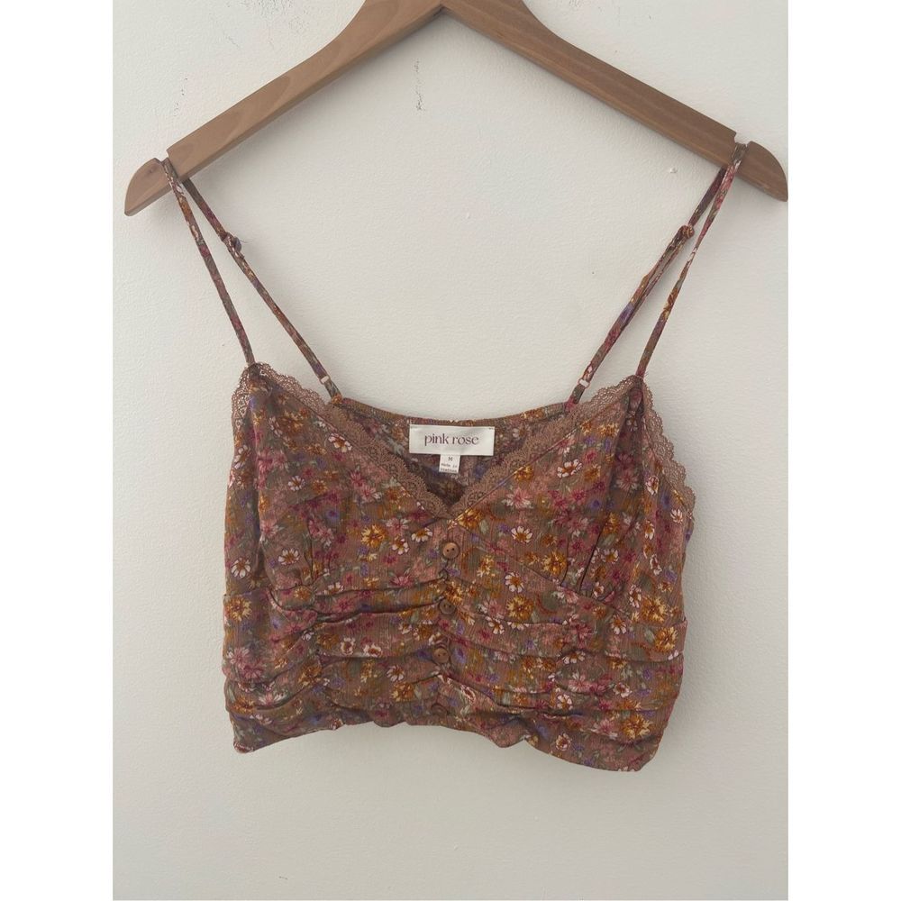 Pink Rose NWT Crop Top Size M
